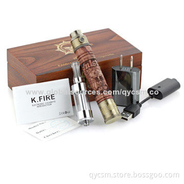 2014 Hot Selling Wood X-fire/E-fire/K-fire Variable Volt Green Electronic Cigarette Starter Kit